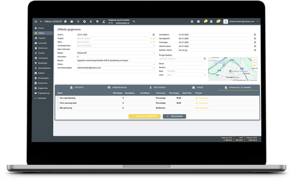 Robaws offerte software