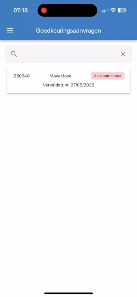 Goedkeuringsaanvragen van inkoopfacturen