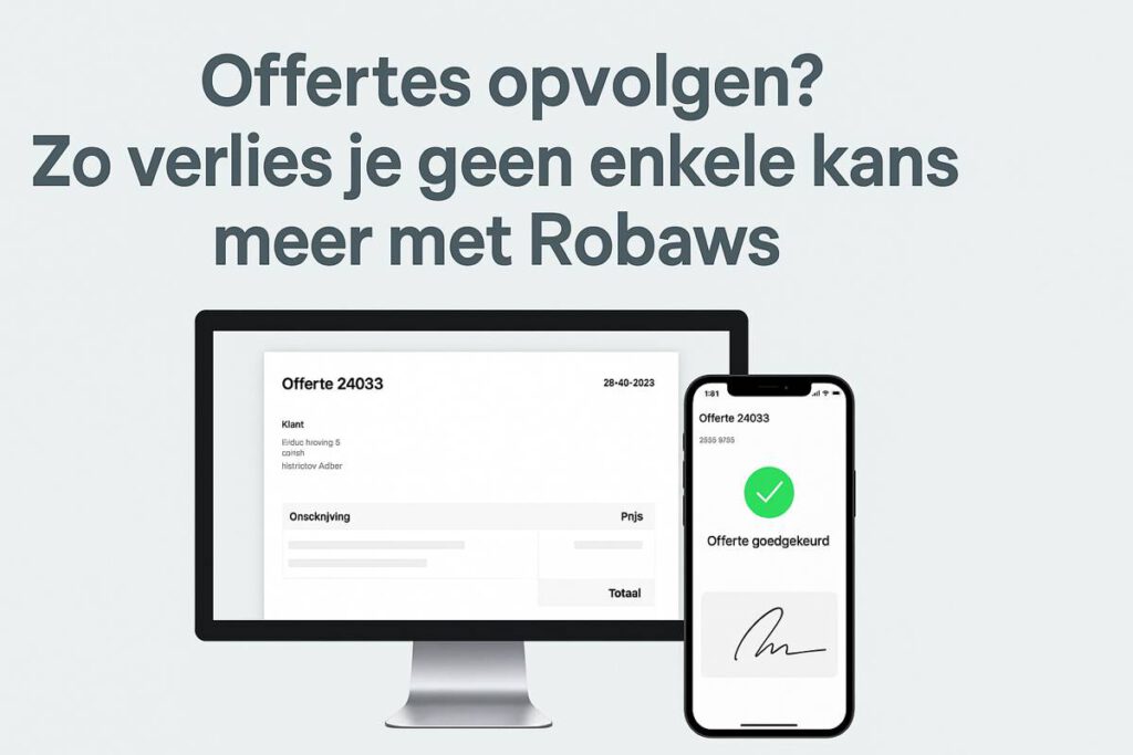 Offertes opvolgen? Zo verlies je geen enkele kans meer met Robaws