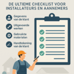 Werkbon checklist