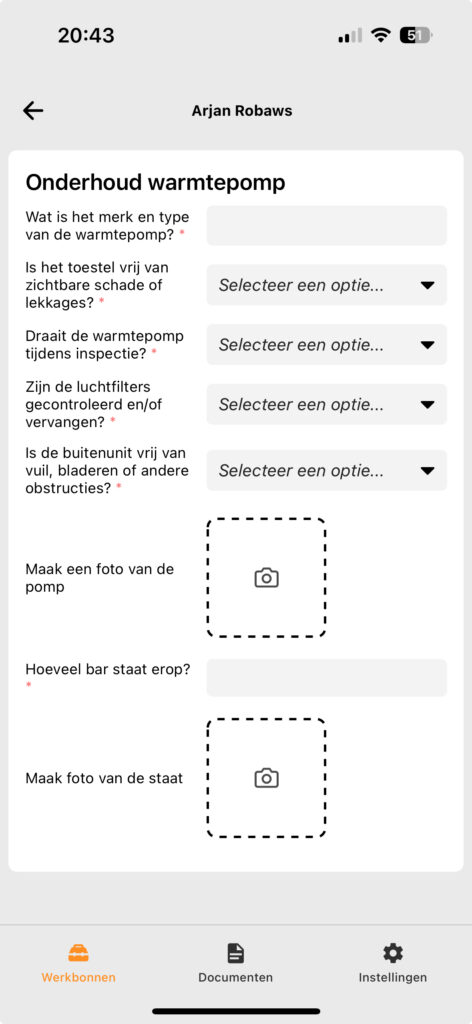 Formulieren invullen via de werkbon app? Zo werkt het binnen Robaws