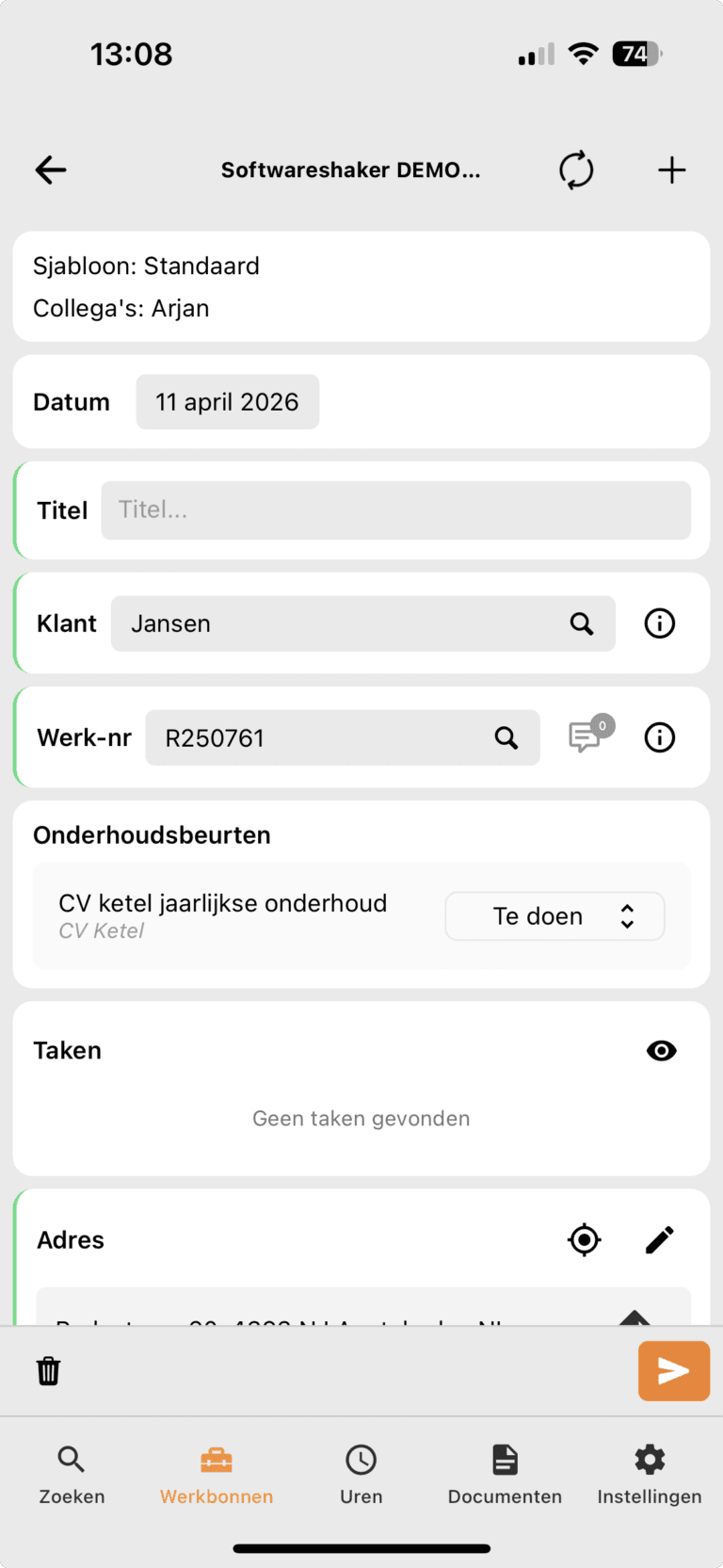 Onderhoudsbeurten