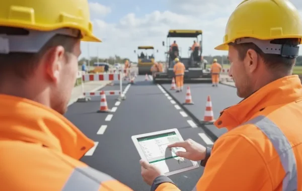 Uitvoerder binnen infraproject maakt gebruik van ERP-software voor planning