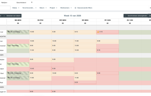 Urenregistratie overzicht