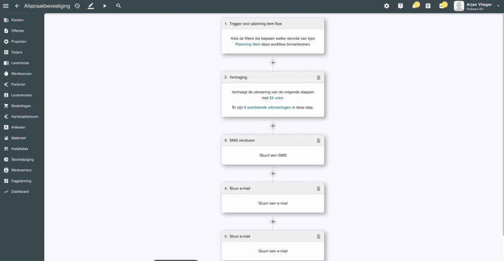 Robaws automatisering