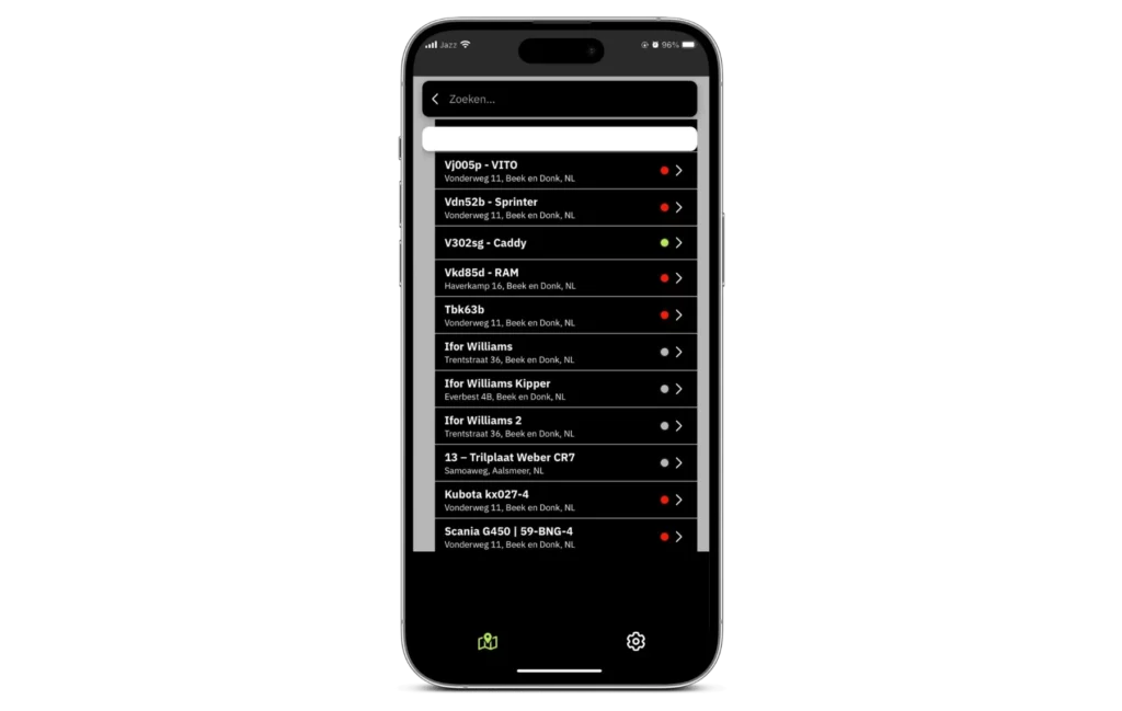 Overzicht van materieel tag tracking functies voor materieel