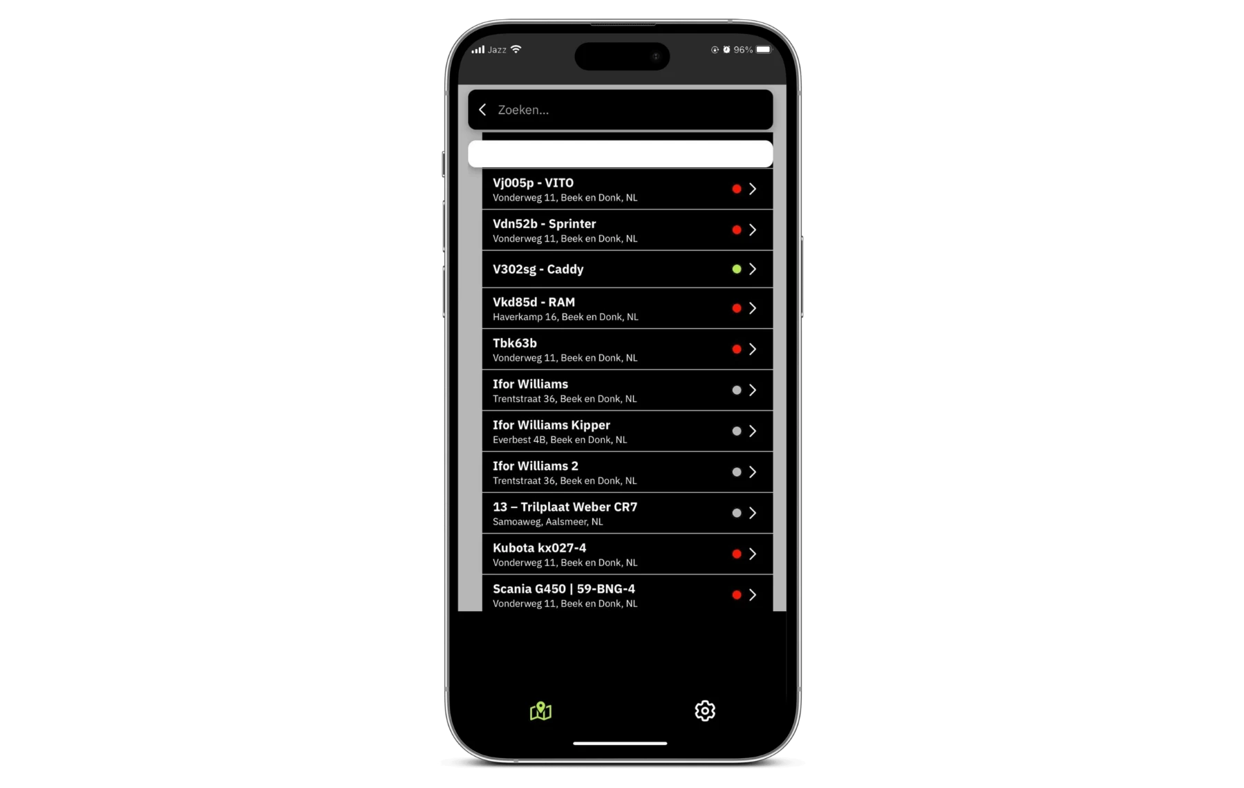 Overzicht van materieel tag tracking functies voor materieel