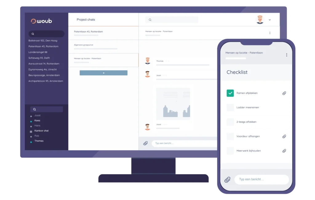 Woub software voor projectcommunicatie in de bouw