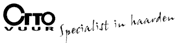 Otto Vuur-logo met de tekst ‘specialisten in haarden’.