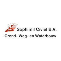 Logo van Sophimil Civiel B.V. voor grond-, weg- en waterbouw