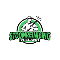 Logo van Stoomreiniging Zeeland met een schoonmaker en een hogedrukreiniger