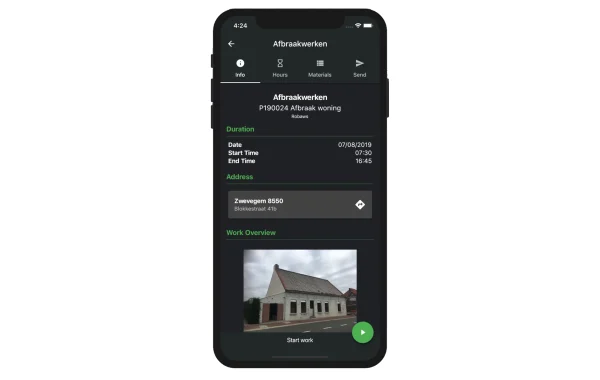Wappy app informatiescherm