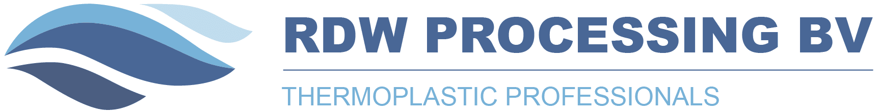 RDW Processing BV logo met tekst Thermoplastic Professionals