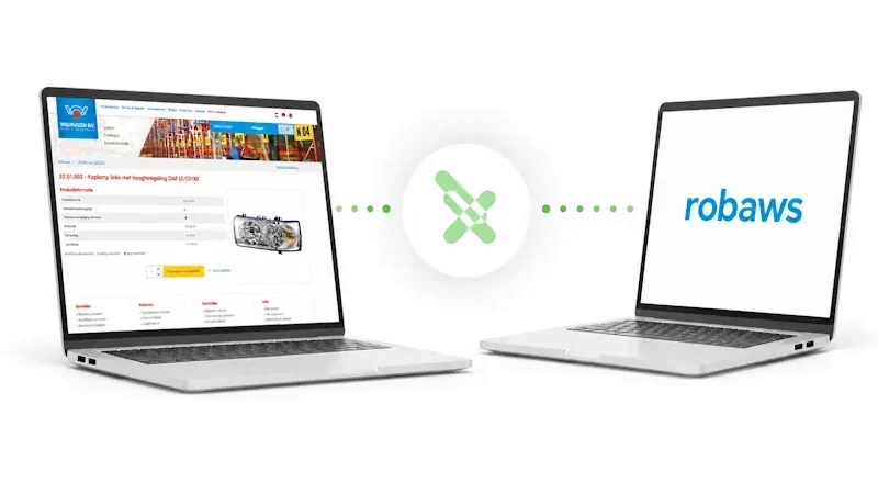 Wijlhuizen webshop en Robaws gekoppeld via het Connectplatform