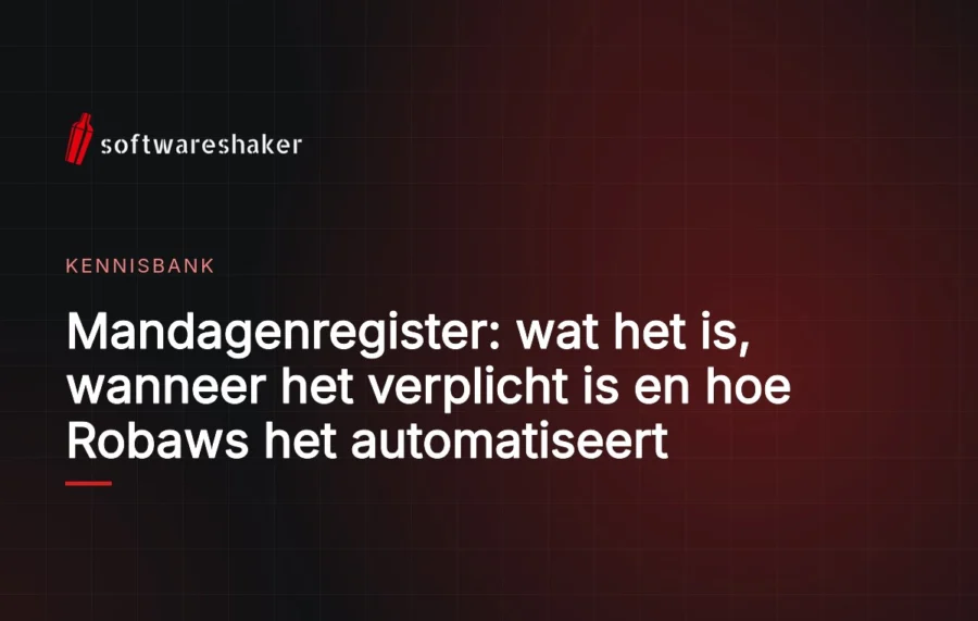 Mandagenregister: wat het is, wanneer het verplicht is en hoe Robaws het automatiseert